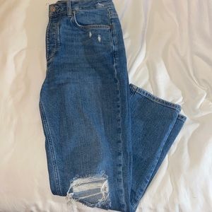paige sarah straight ankle jeans